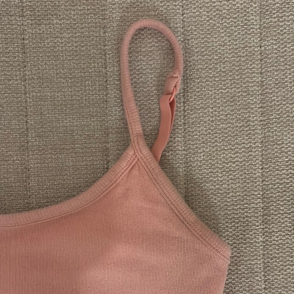 Pink Ribbed Aerie athleteic Bralette - Picture 3 of 6
